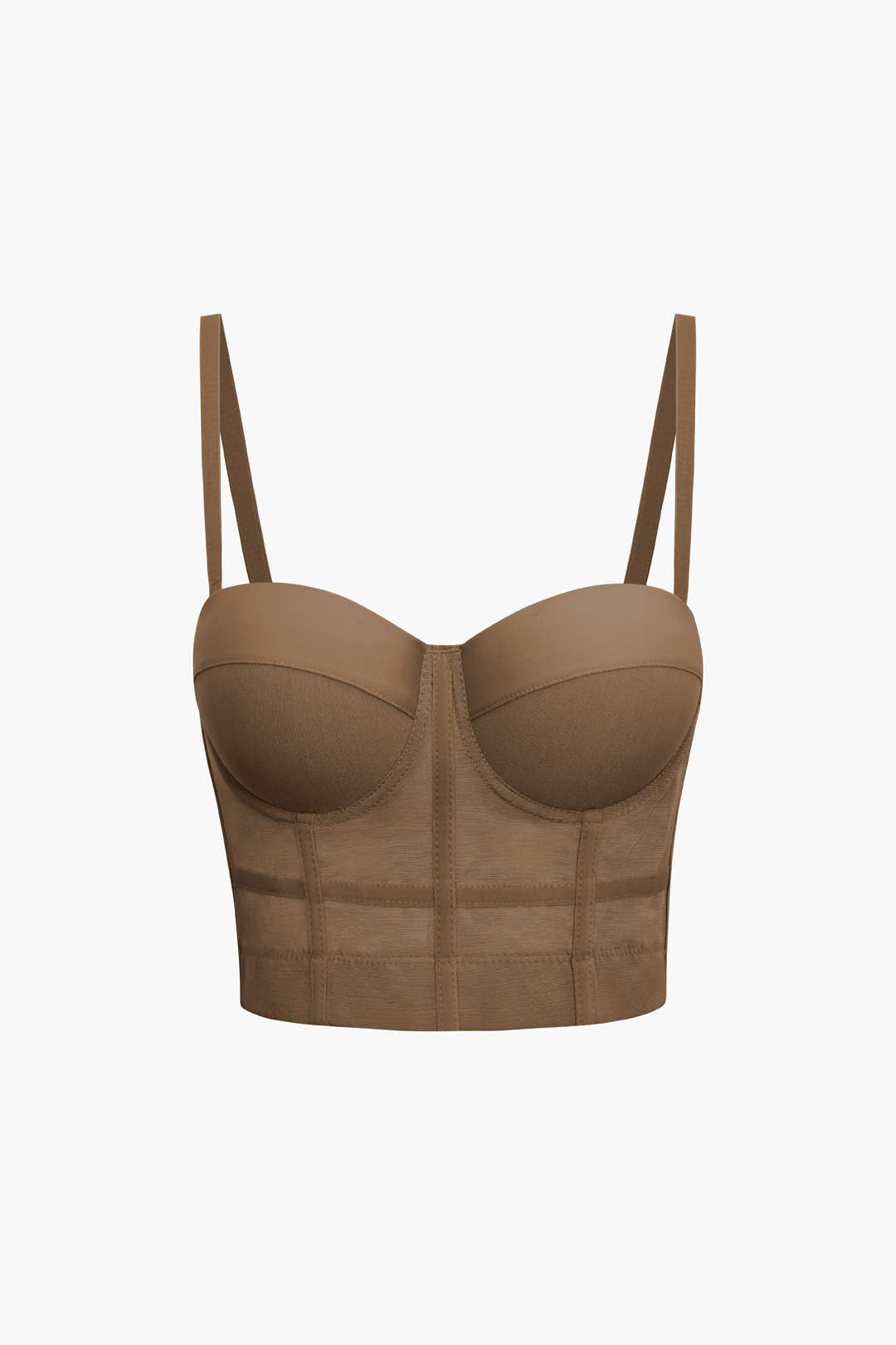 Blouse Bustier en Maille avec Soutien-Gorge Intégré