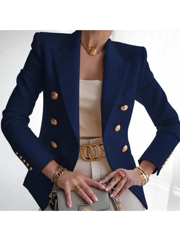 Blazer Élégant avec Détails de Boutons