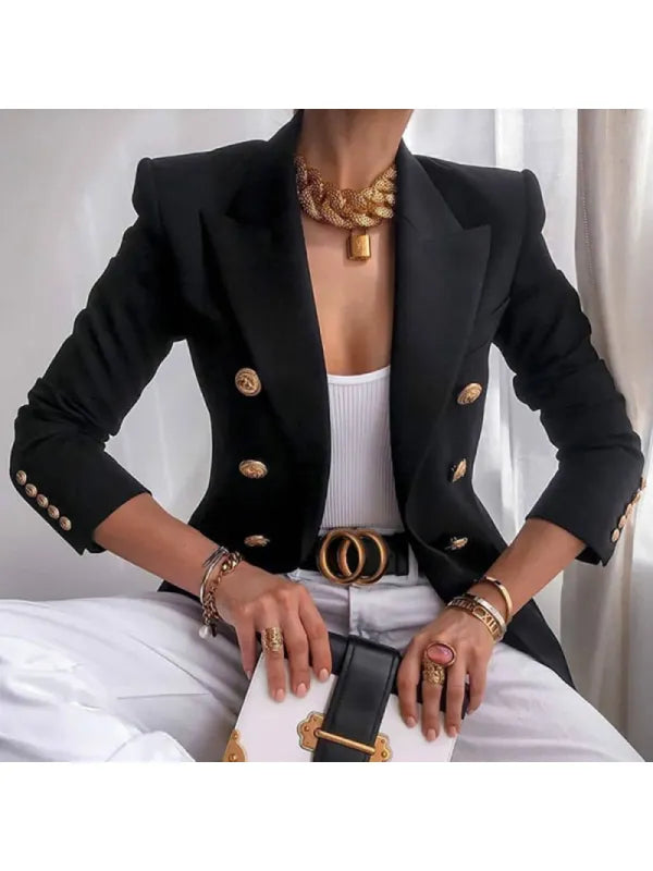 Blazer Élégant avec Détails de Boutons