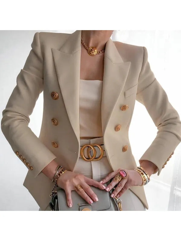 Blazer Élégant avec Détails de Boutons