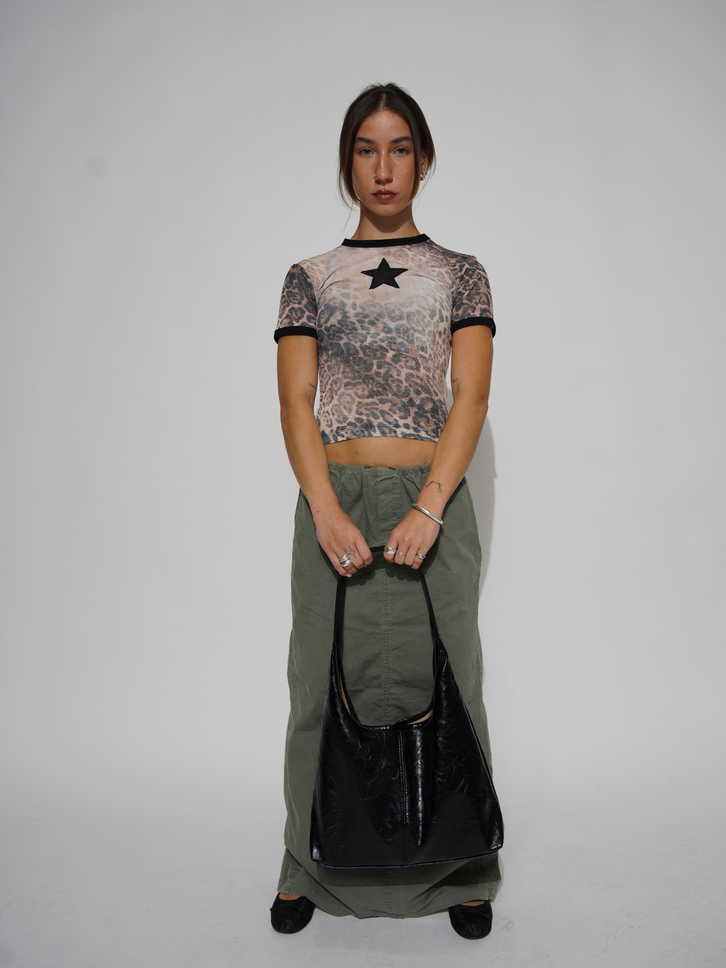 Sac fourre-tout en cuir vieilli au style vintage