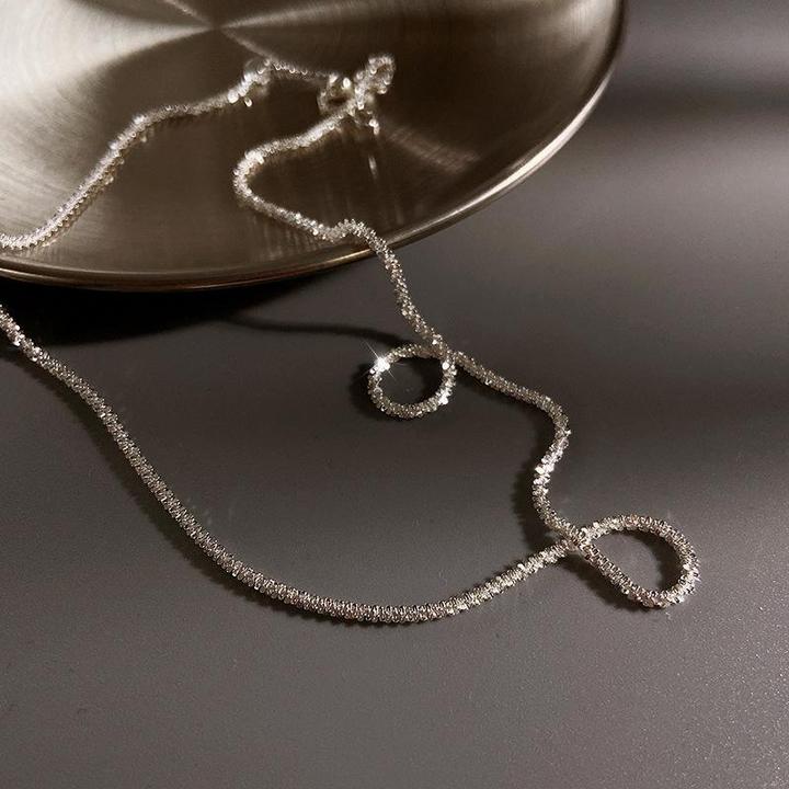 Collier Céleste en Argent à Double Chaîne pour Femmes