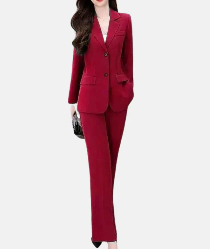 Ensemble Élégant : Blazer Chic et Pantalon Tailleur