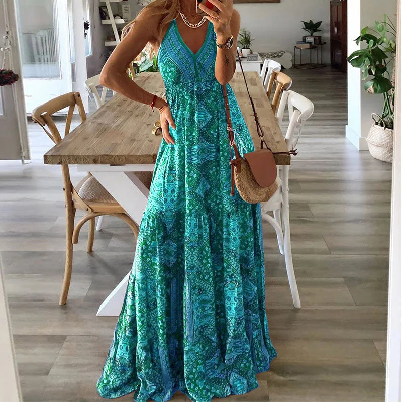 Robe Maxi Fleurie d'Été - Aiah