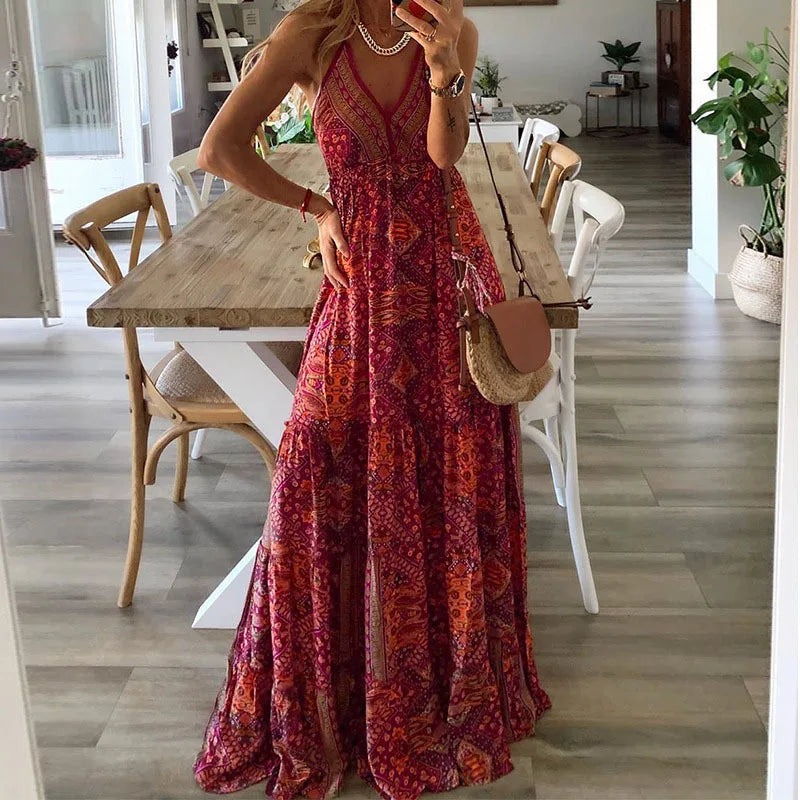 Robe Maxi Fleurie d'Été - Aiah