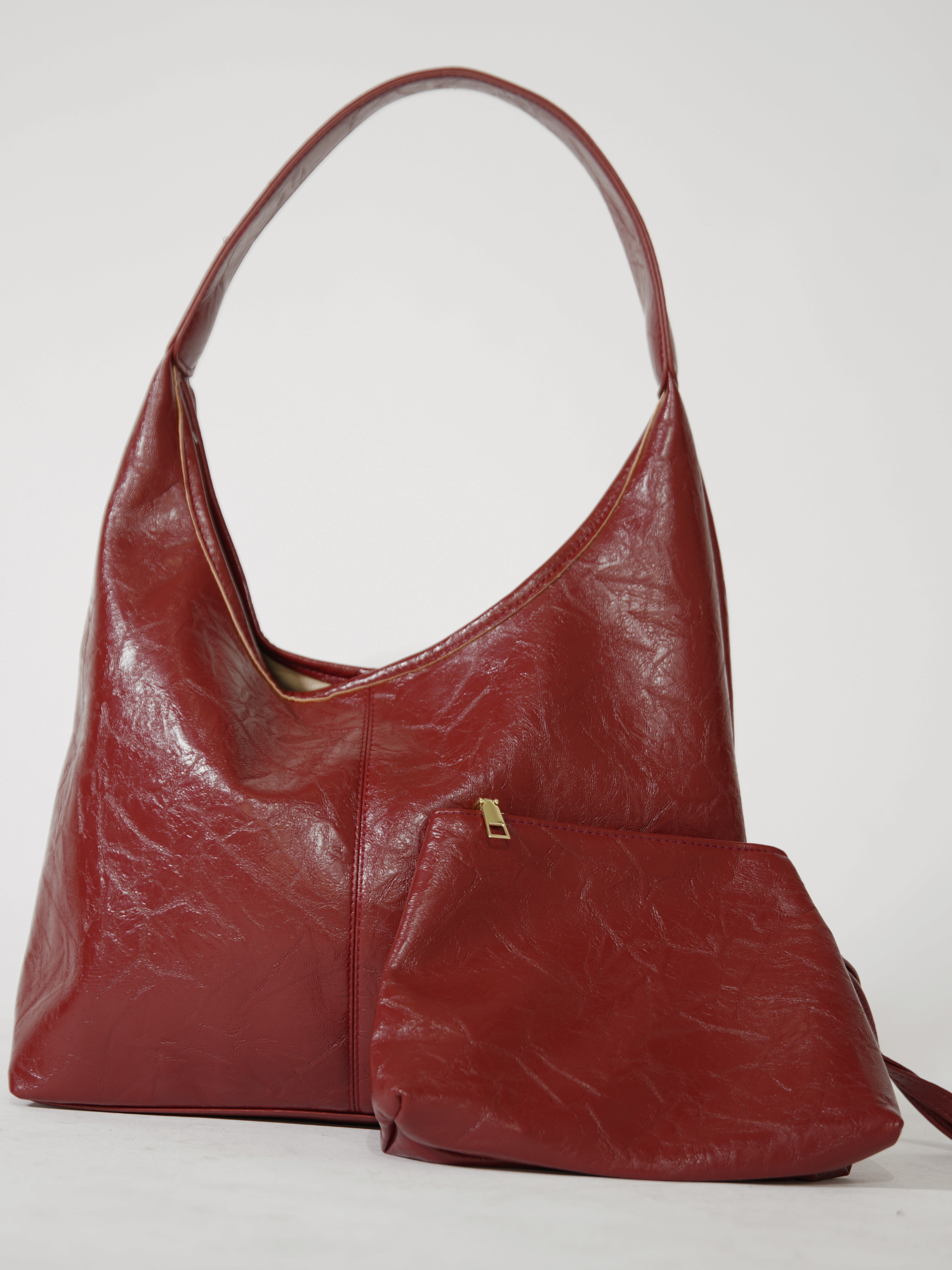 Sac fourre-tout en cuir vieilli au style vintage