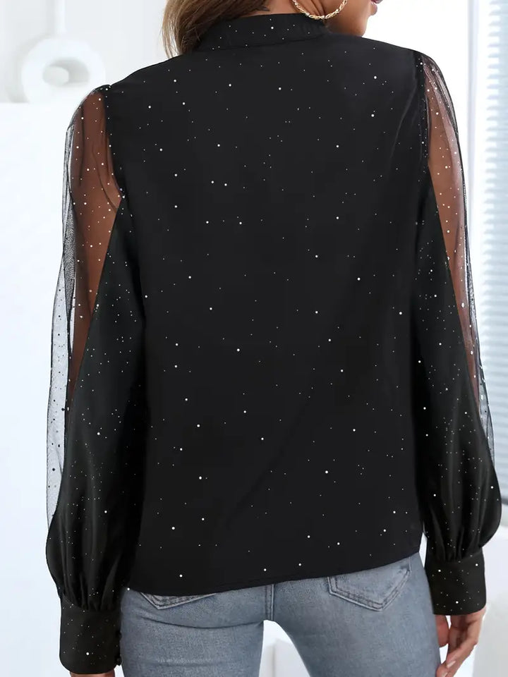 Blouse Élégante à Encolure Plongeante