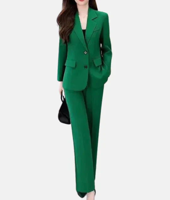 Ensemble Élégant : Blazer Chic et Pantalon Tailleur