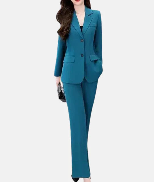 Ensemble Élégant : Blazer Chic et Pantalon Tailleur