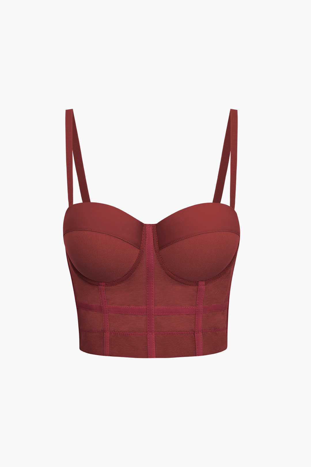 Blouse Bustier en Maille avec Soutien-Gorge Intégré