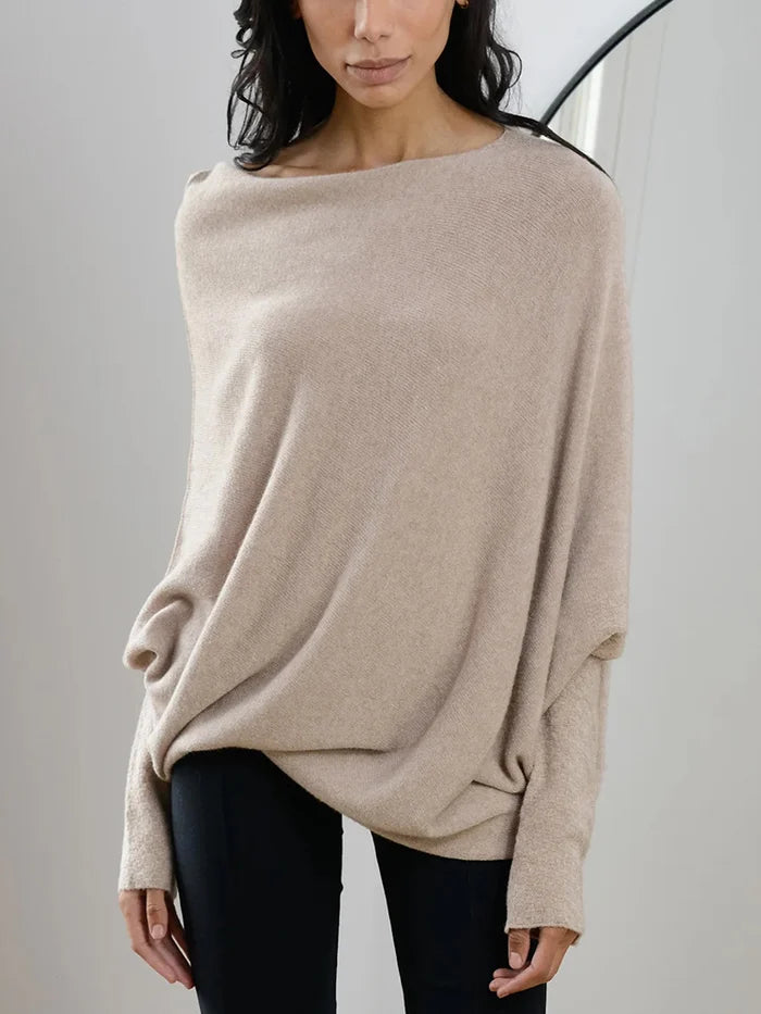 Paulina Off-Center Draped Pull
