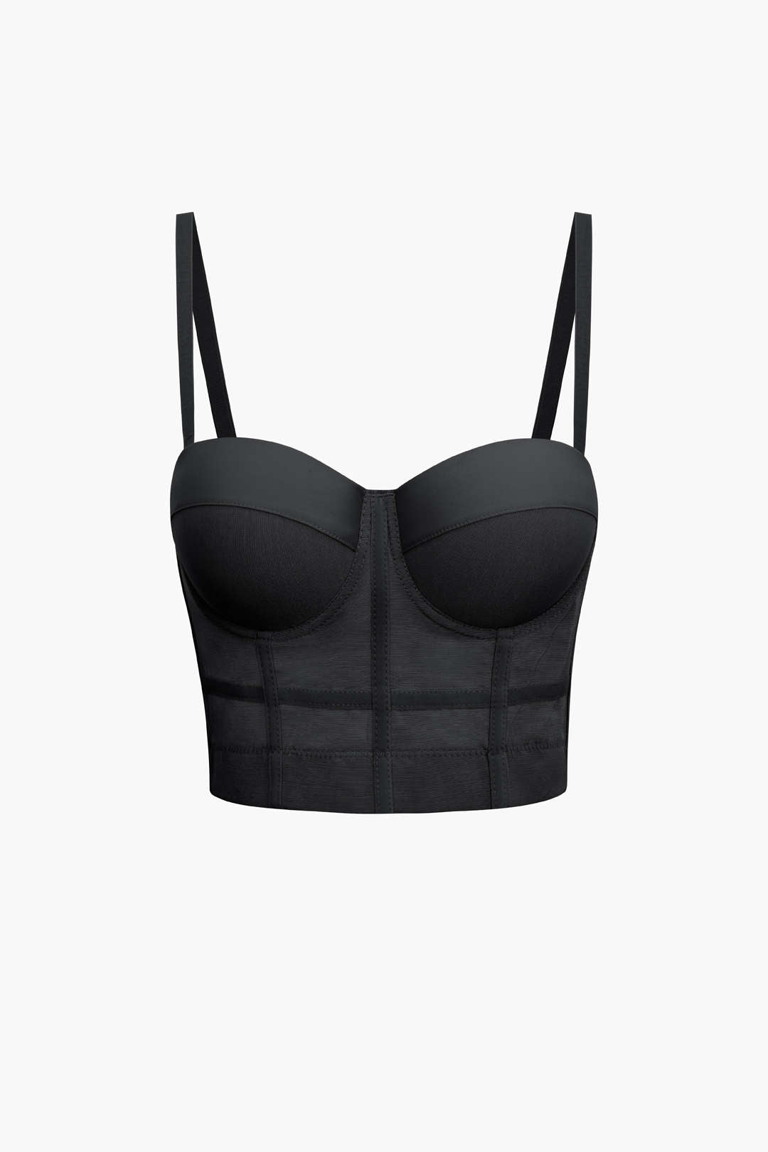 Blouse Bustier en Maille avec Soutien-Gorge Intégré