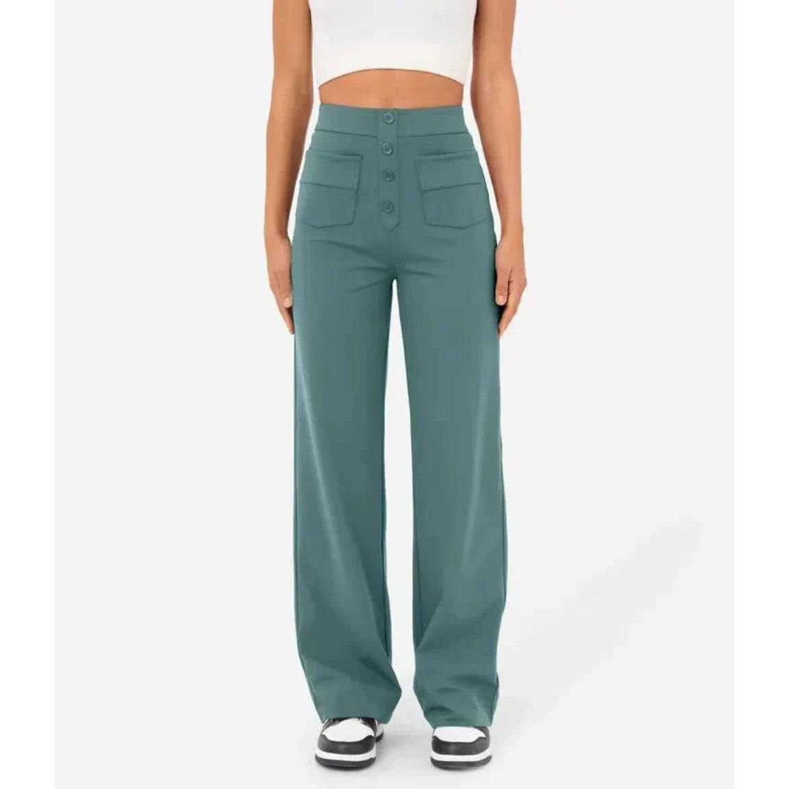 High-Waisted Stretch Pants