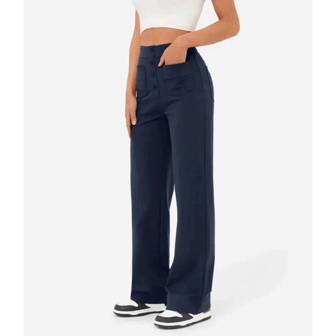 High-Waisted Stretch Pants
