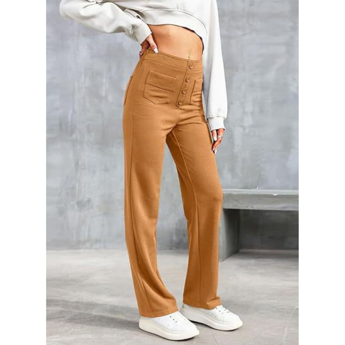 High-Waisted Stretch Pants