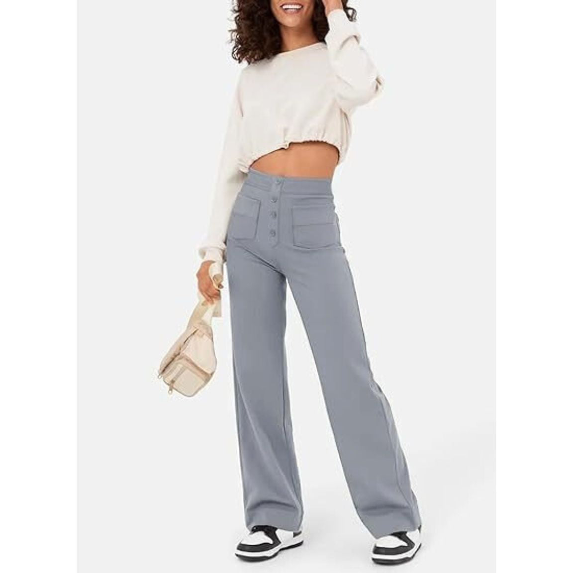 High-Waisted Stretch Pants