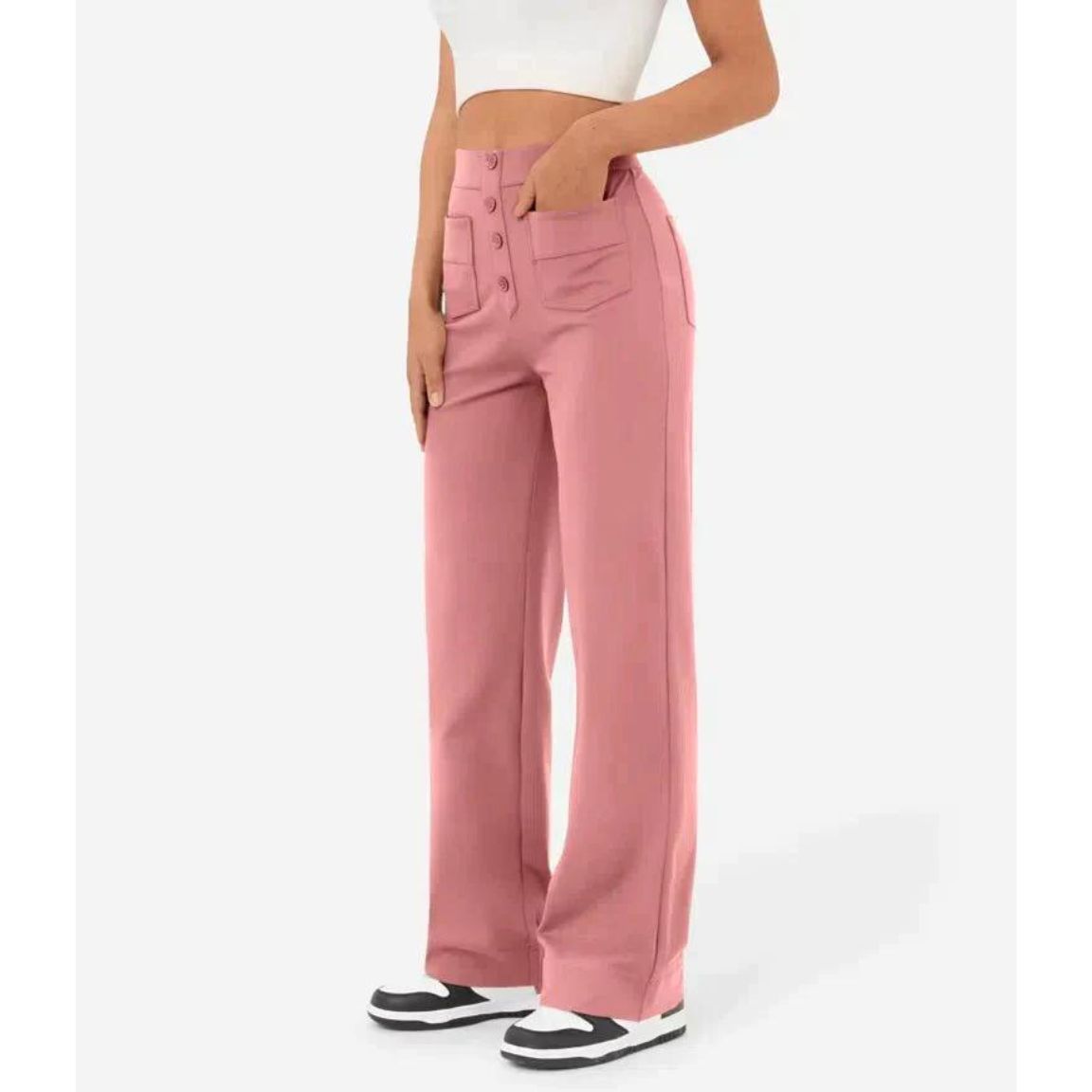 High-Waisted Stretch Pants
