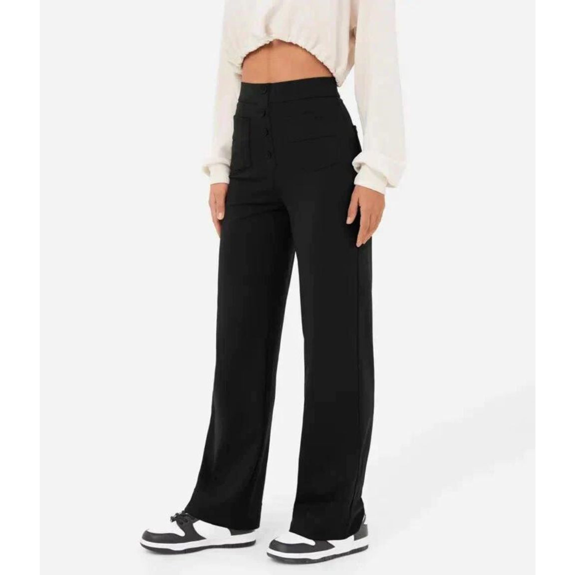 High-Waisted Stretch Pants