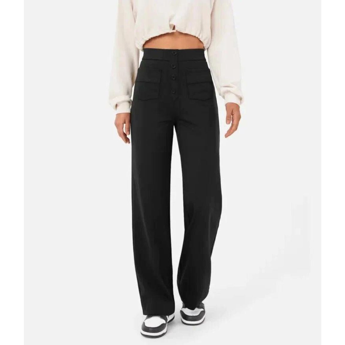 High-Waisted Stretch Pants