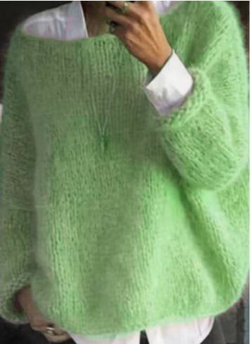 Pull Tricoté à Épaules Dégagées