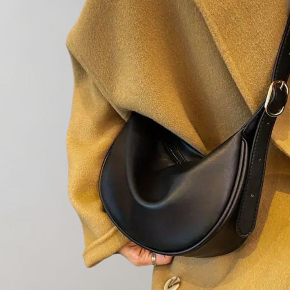 Sac bandoulière chic en cuir vegan – Élégance minimaliste sans effort