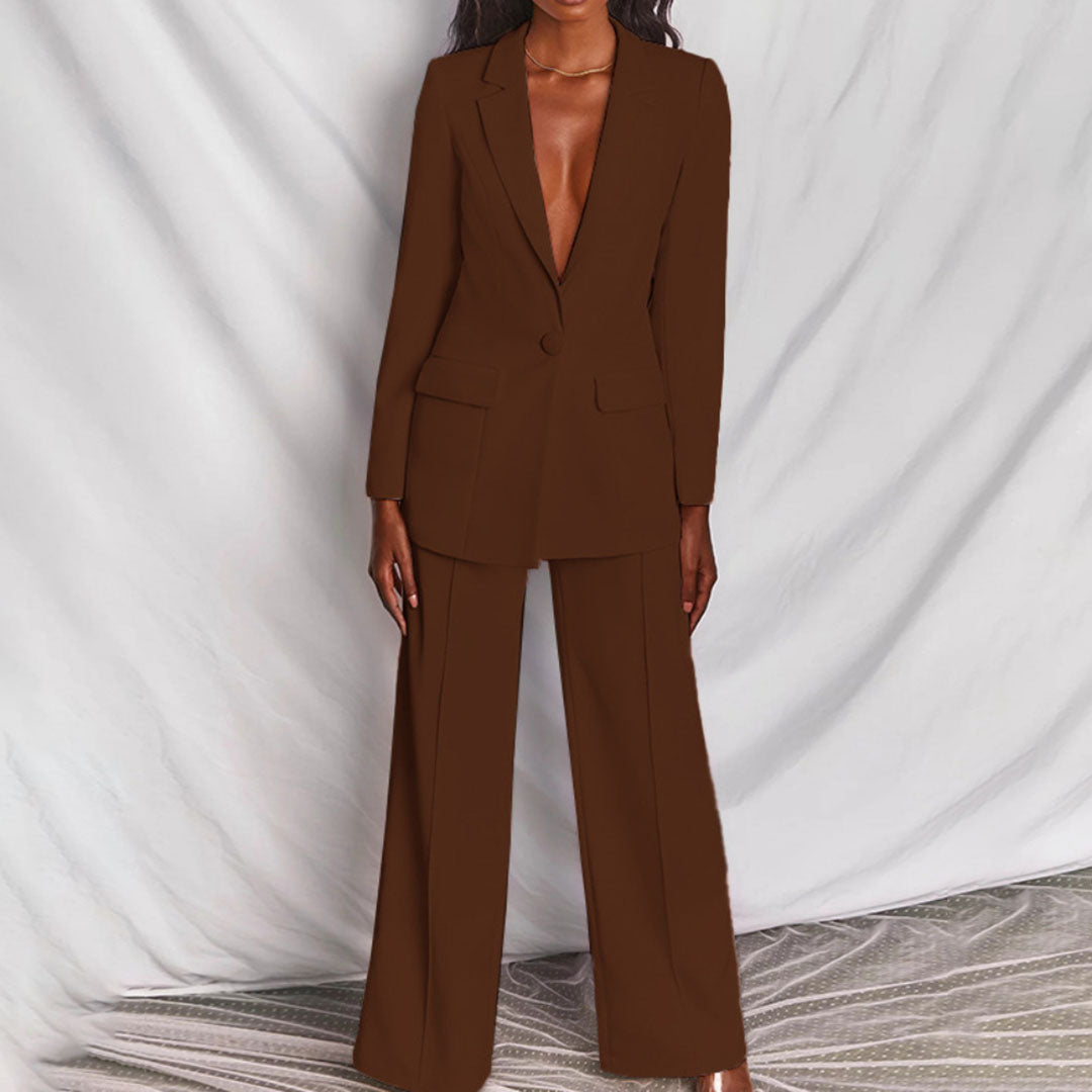 Hayley - Ensemble Élégant de Blazer et Pantalon pour Femmes