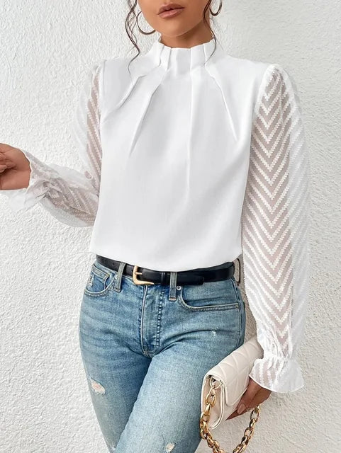 Fabiana - Élégante Blouse à Manches Longues