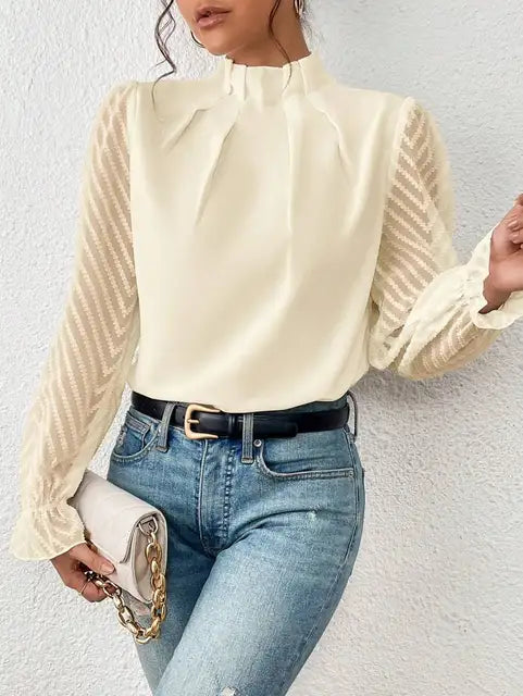 Fabiana - Élégante Blouse à Manches Longues