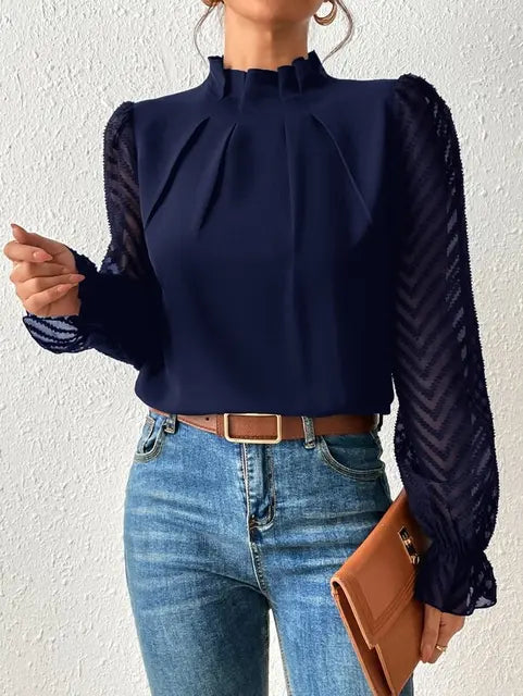 Fabiana - Élégante Blouse à Manches Longues