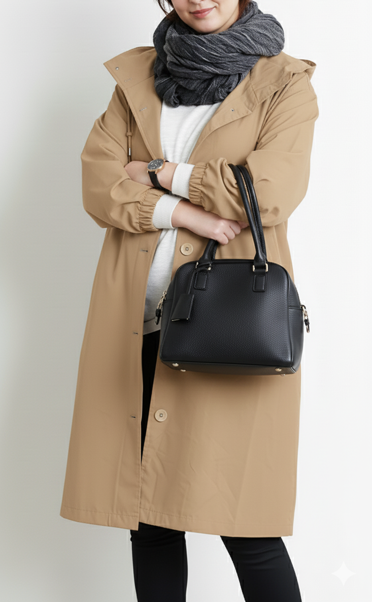 Grand Taille Manteau Trench Imperméable pour Femme
