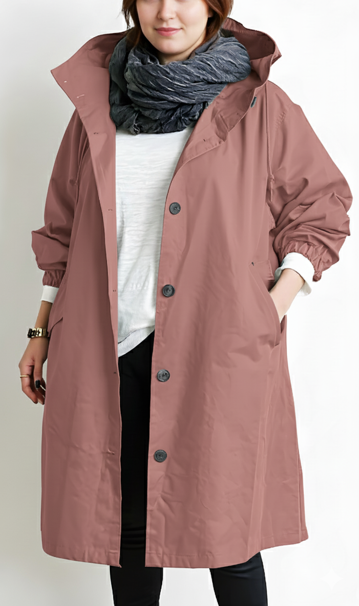 Grand Taille Manteau Trench Imperméable pour Femme