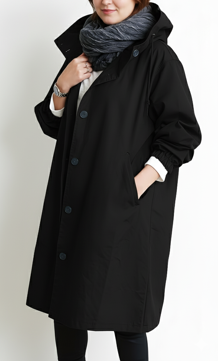 Grand Taille Manteau Trench Imperméable pour Femme