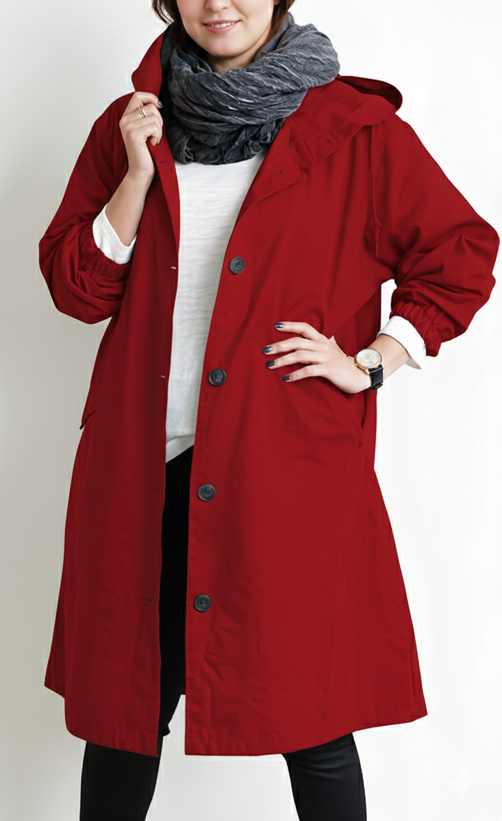 Grand Taille Manteau Trench Imperméable pour Femme