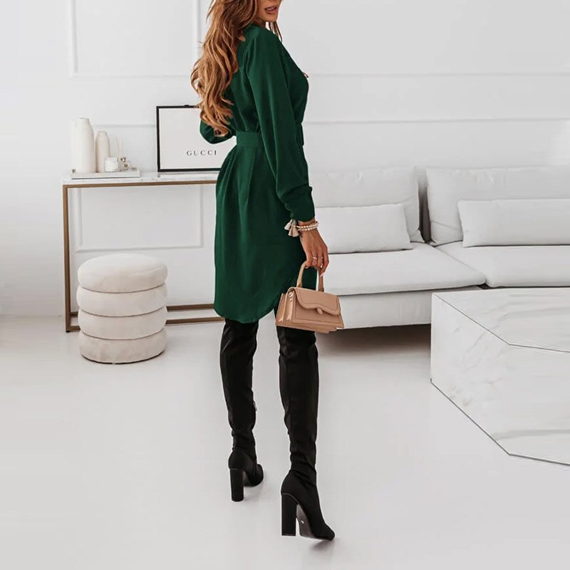 Yasa - Ceintured Shirt Dress