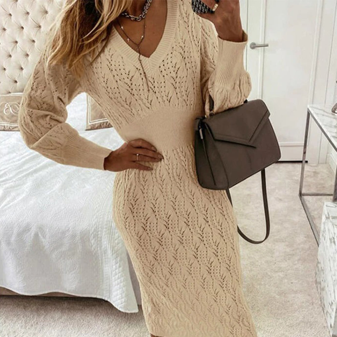 Robe Chic et Confortable avec Motif Tricot