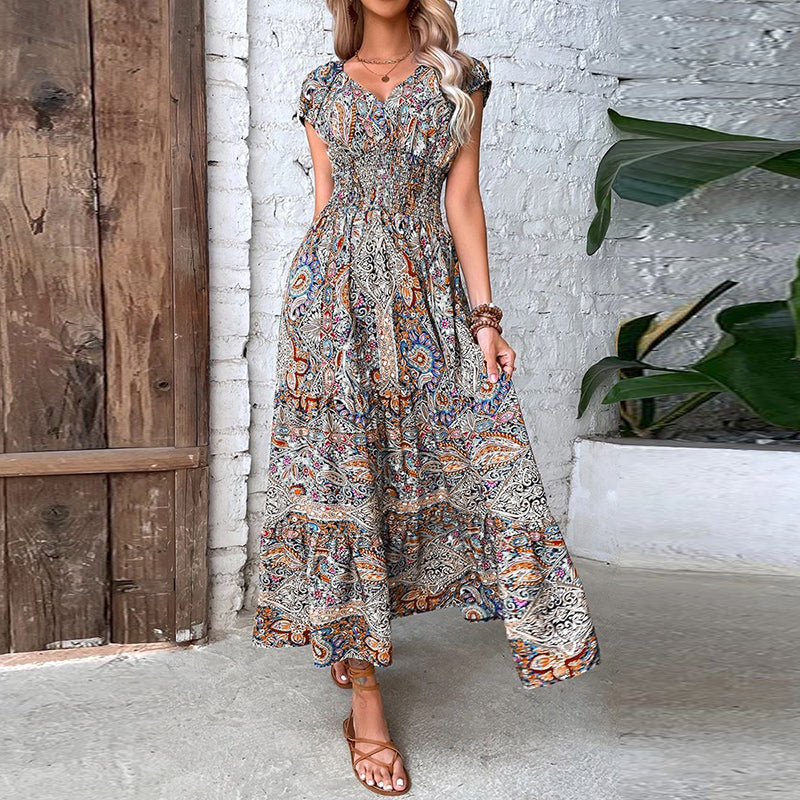 Robe Maxi Bohème au Style Vintage