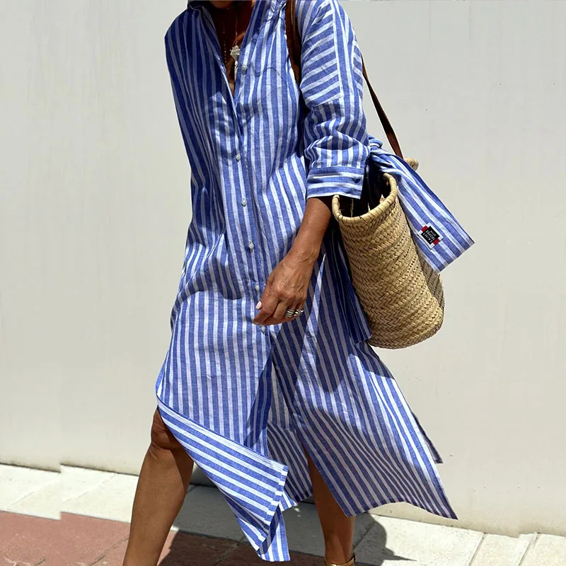 Neda - Chic Striped Robe