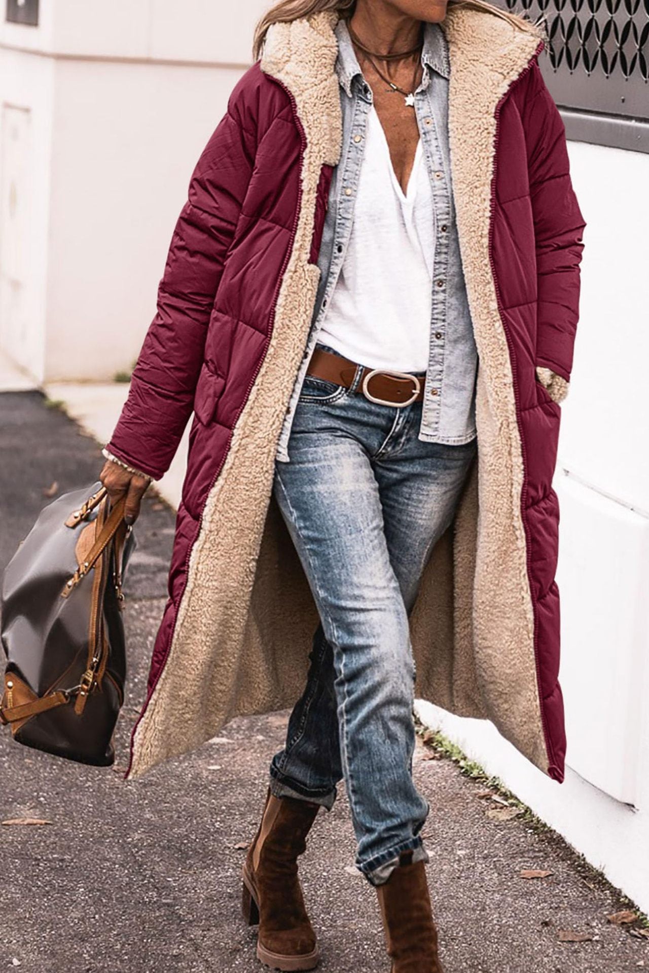 Chic Femme Gilet Réversible