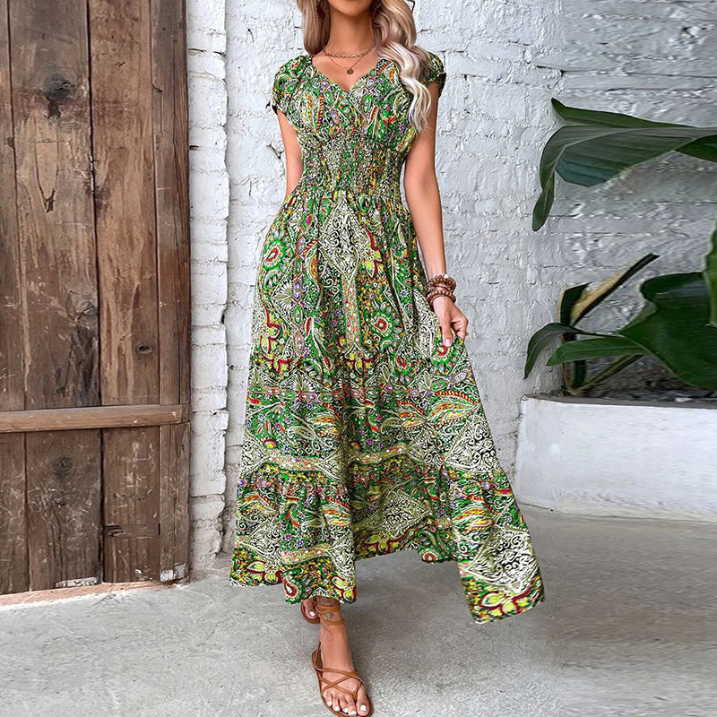 Robe Maxi Bohème au Style Vintage