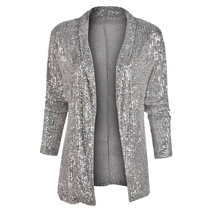 Sequin-Embellished Blazer Gilet