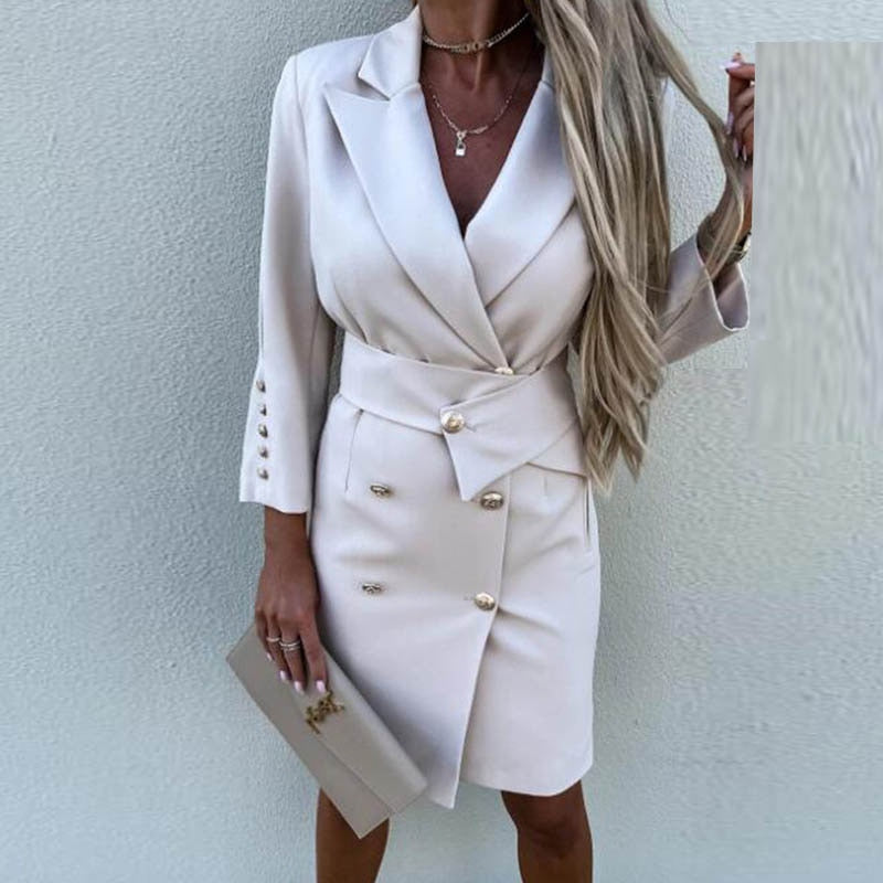 Blazer Croisé Manteau Robe
