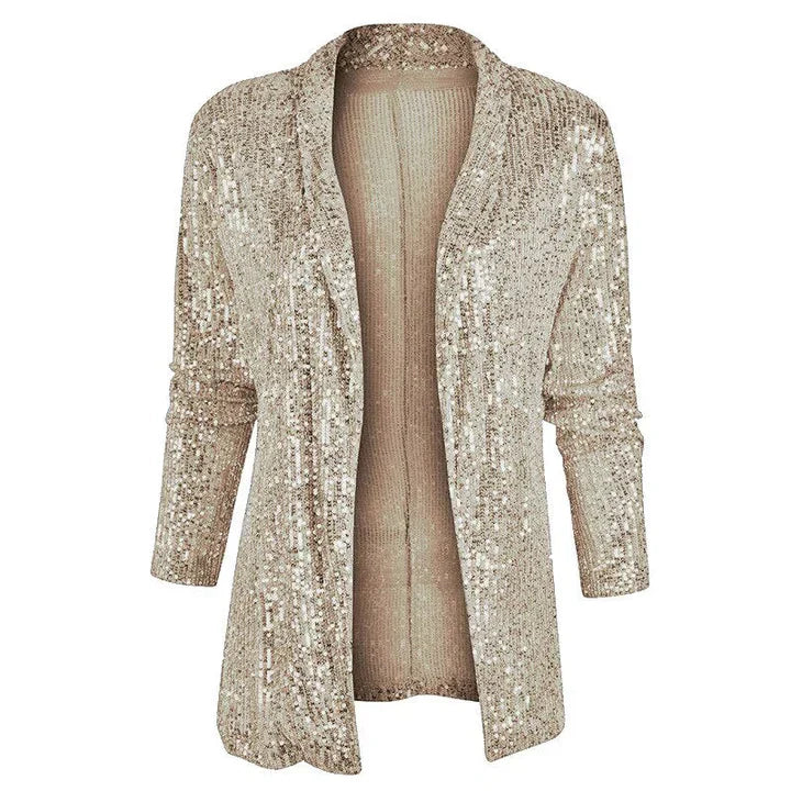 Sequin-Embellished Blazer Gilet