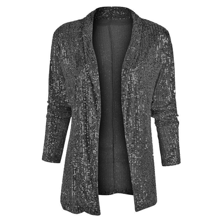 Sequin-Embellished Blazer Gilet