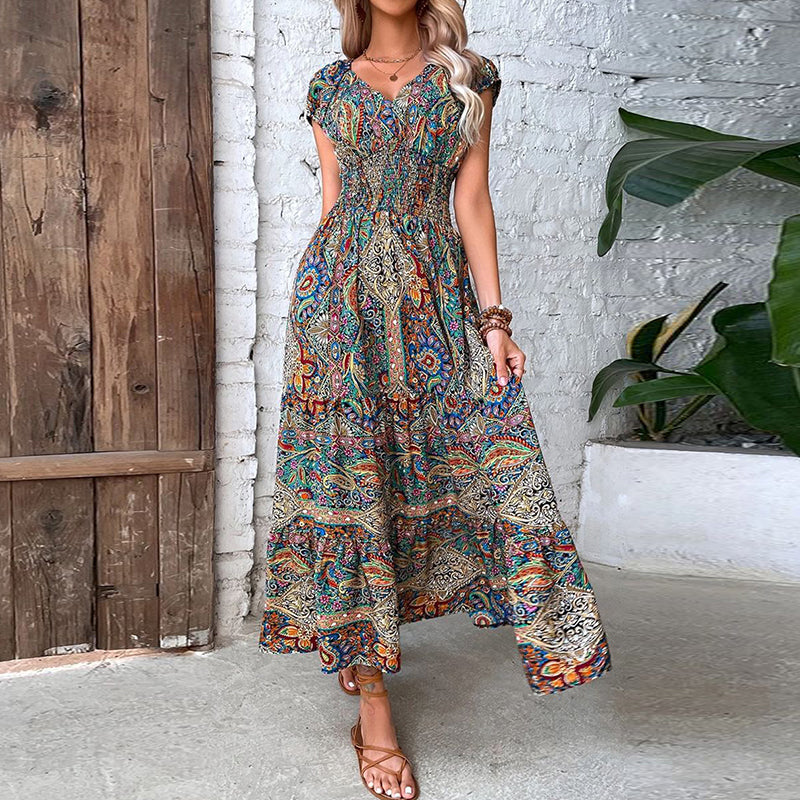 Robe Maxi Bohème au Style Vintage