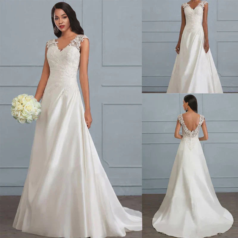 Élégante Robe de Mariée en Dentelle