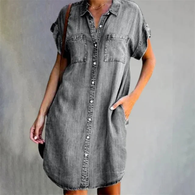 Summer Breeze Collection: 'Dagen' Denim Dress