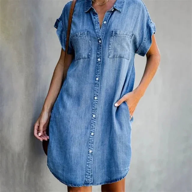 Summer Breeze Collection: 'Dagen' Denim Dress
