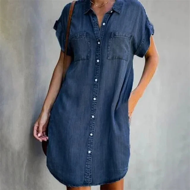 Summer Breeze Collection: 'Dagen' Denim Dress