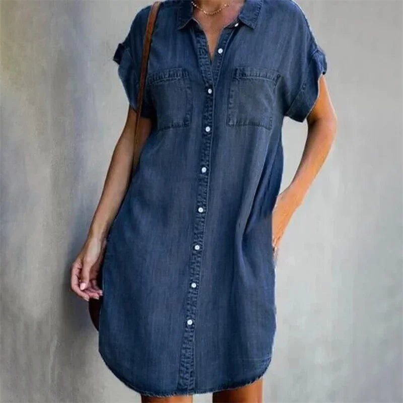 Summer Breeze Collection: 'Dagen' Denim Dress