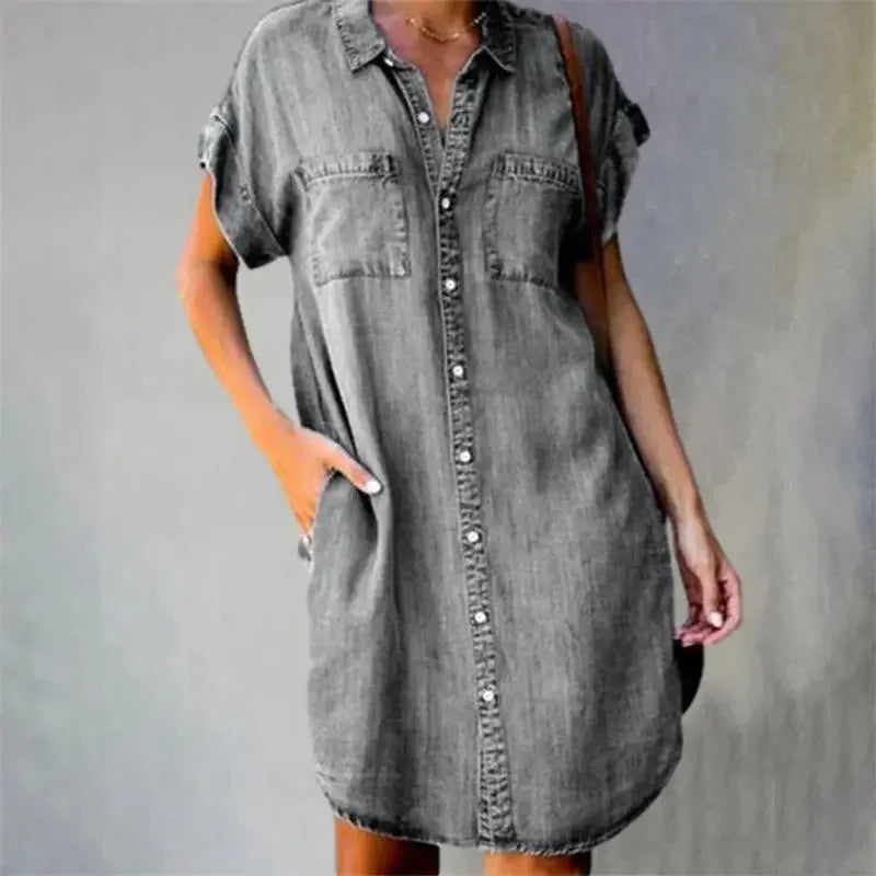 Summer Breeze Collection: 'Dagen' Denim Dress